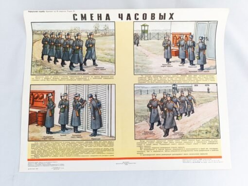 Soviet Military Poster: Changing of