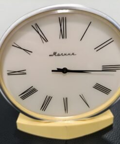 Molnija Soviet Table Clock. Vintage